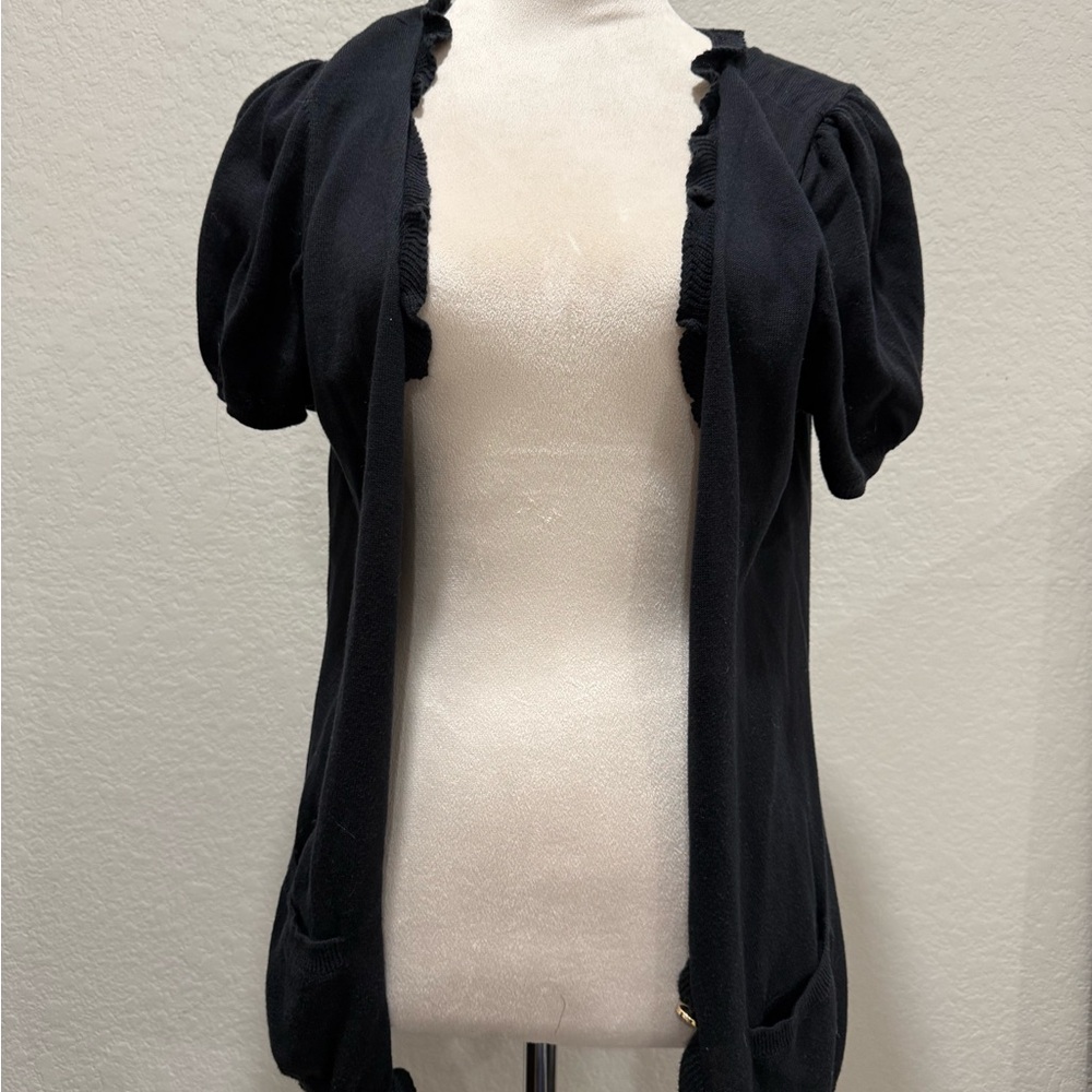 Juicy Couture Black Women's Short Sleeve Cardigan